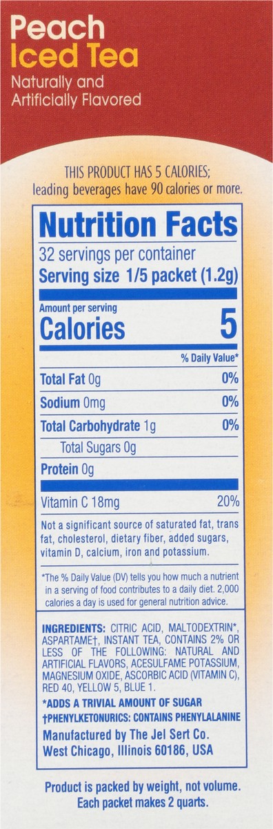 slide 4 of 9, Wyler's Light Low Calorie Peach Iced Tea Drink Mix - 6 ct, 6 ct