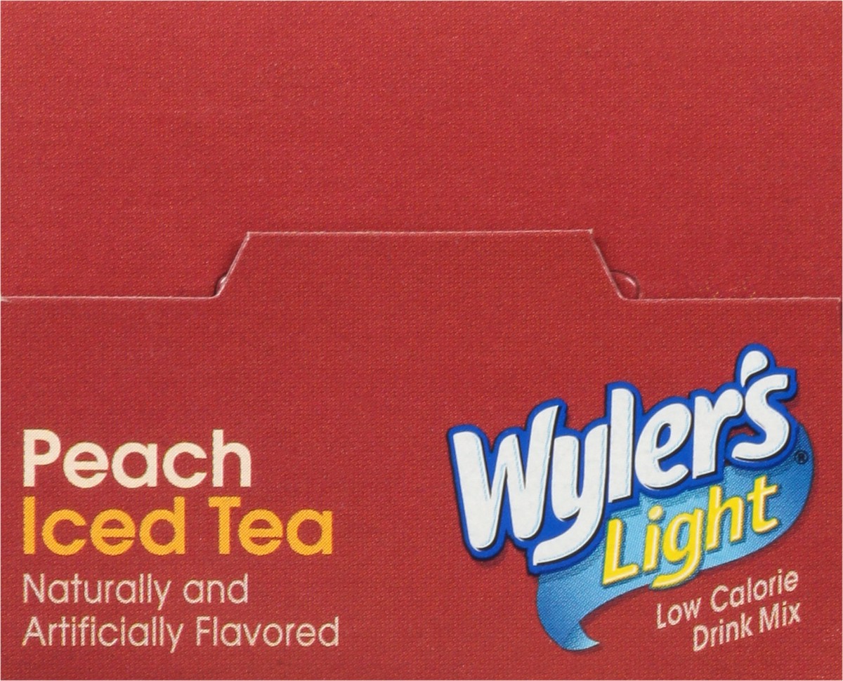 slide 8 of 9, Wyler's Light Low Calorie Peach Iced Tea Drink Mix - 6 ct, 6 ct