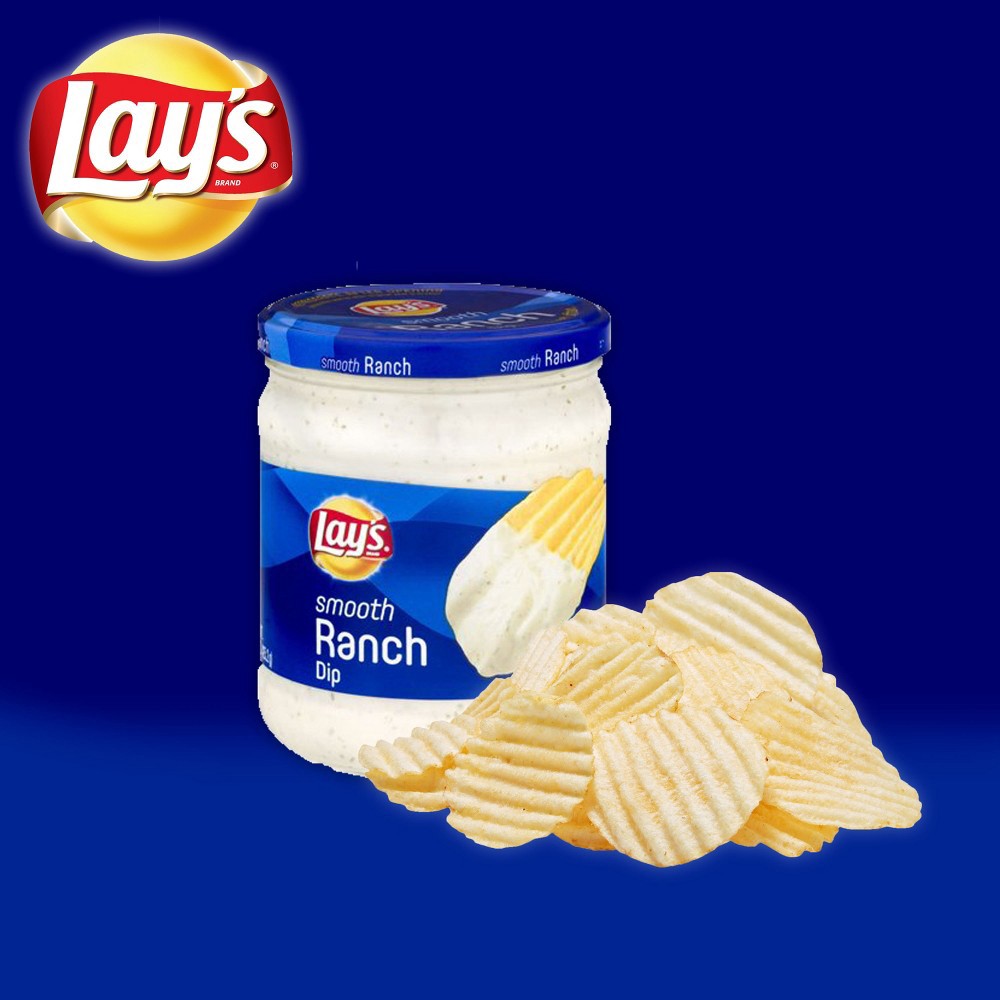 slide 3 of 5, Lay's Dip Smooth Ranch 15 Oz, 15 oz