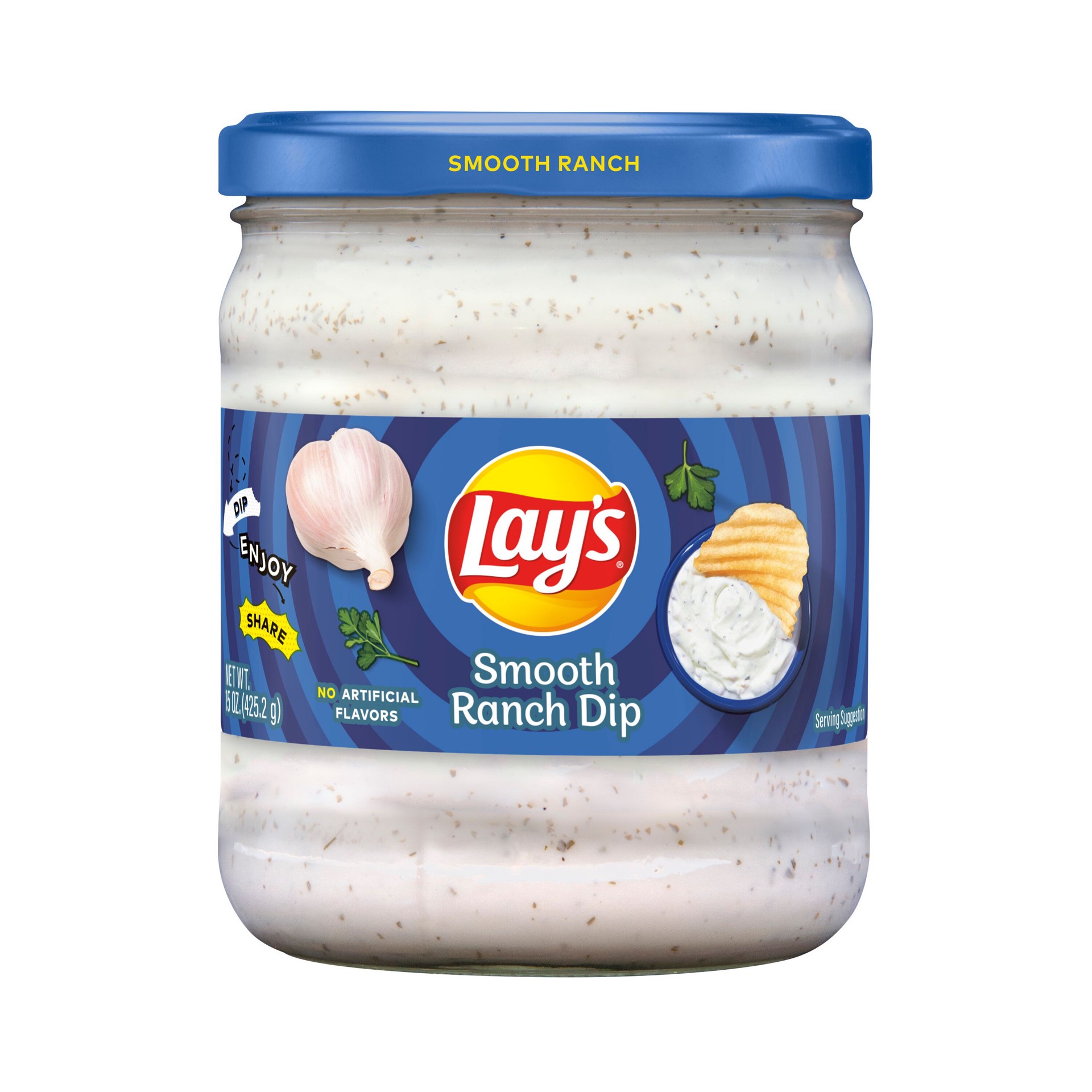 slide 1 of 5, Lay's Dip Smooth Ranch 15 Oz, 15 oz