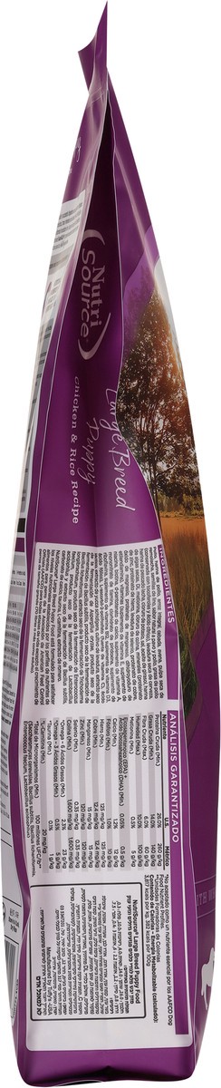 slide 8 of 15, NutriSource Large Breed Puppy with Wholesome Grain Chicken & Rice Recipe Dog Food 26 lb, 26 lb