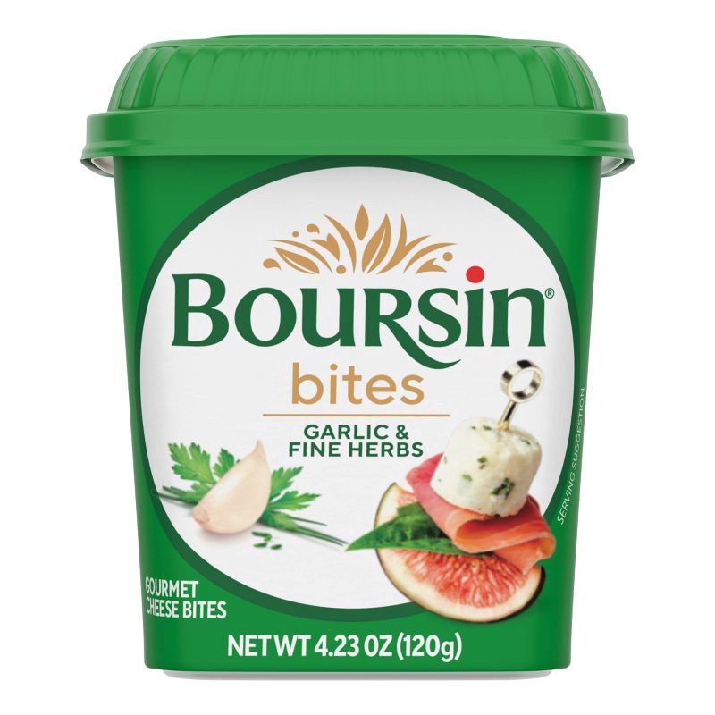 slide 1 of 8, Boursin Cheese Bites Garlic & Fine Herbs - 4.23oz, 4.23 oz