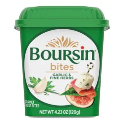 Boursin Cheese Bites Garlic & Fine Herbs - 4.23oz