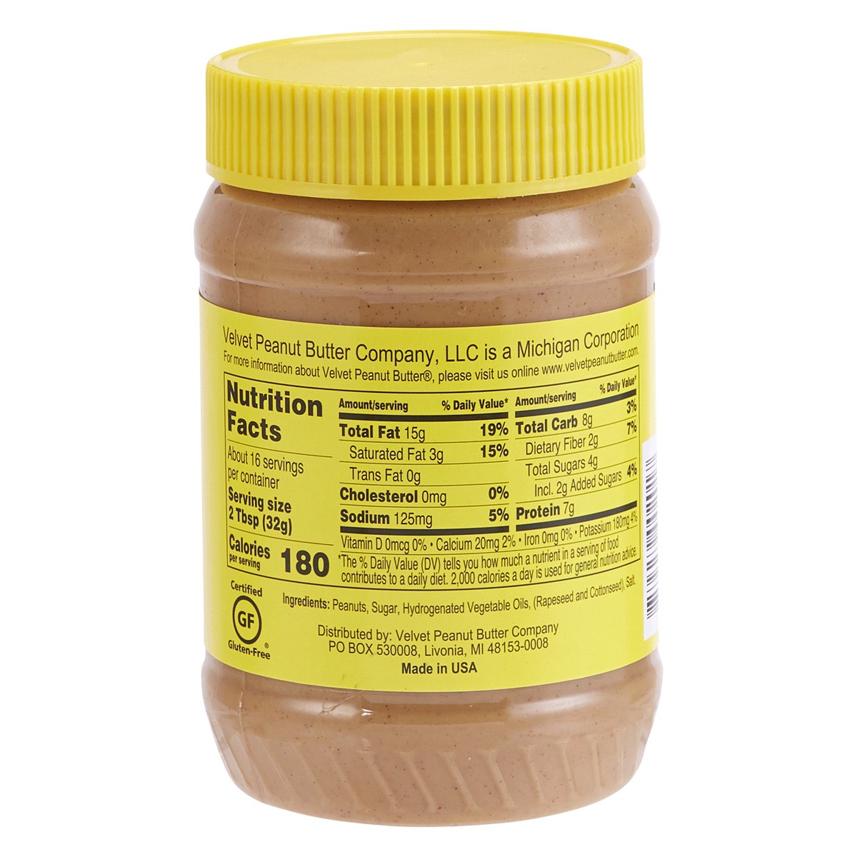 slide 2 of 2, Velvet Creamy Peanut Butter, 18 oz