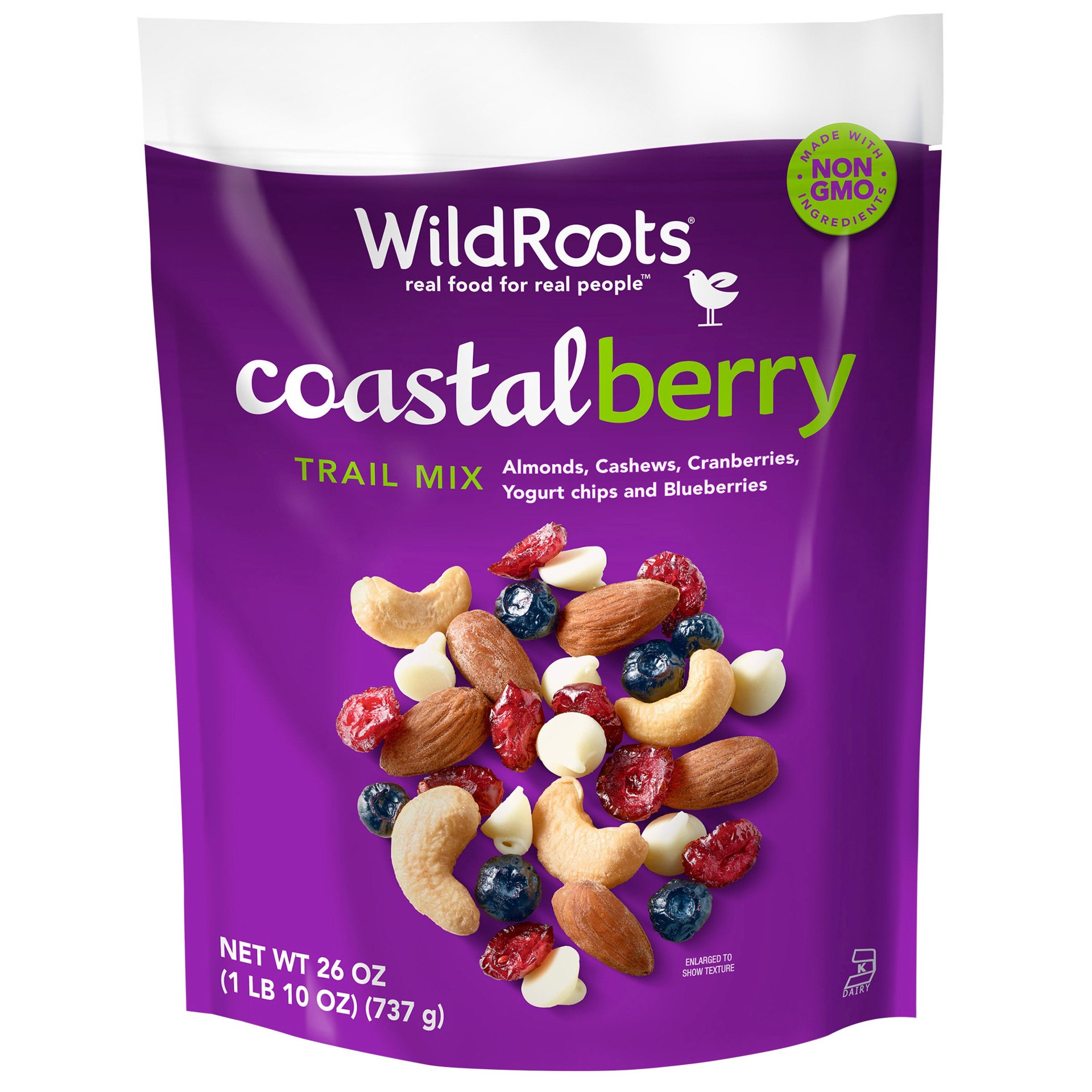 slide 1 of 1, WildRoots WildRoot's Coastal Berry Trail Mix, 26 oz, 