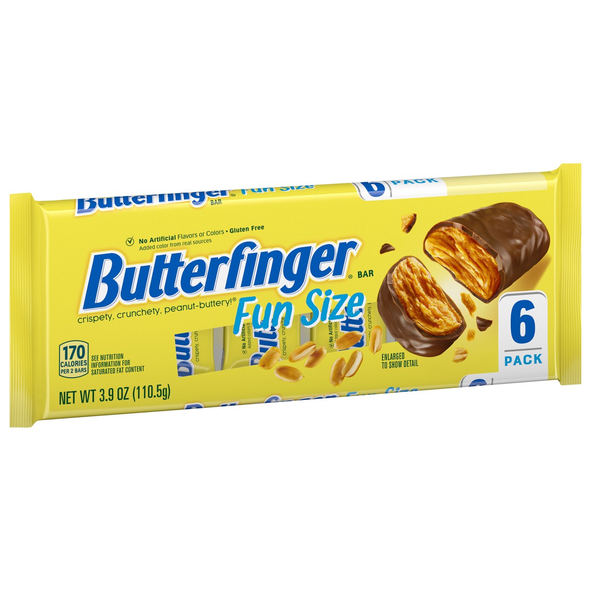 slide 3 of 9, Butterfinger Fun Size Candy Bars, 6 ct