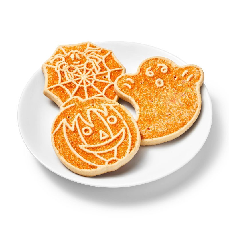 slide 3 of 3, Halloween Shaped Shortbread Cookies - 10.9oz - Favorite Day™, 10.9 oz