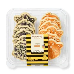 Halloween Shaped Shortbread Cookies - 10.9oz/12ct - Favorite Day™