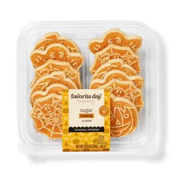 Halloween Shaped Shortbread Cookies - 10.9oz - Favorite Day™