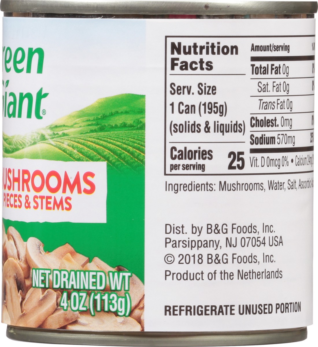 slide 9 of 9, Green Giant Pieces & Stems Mushrooms 4 oz, 4 oz