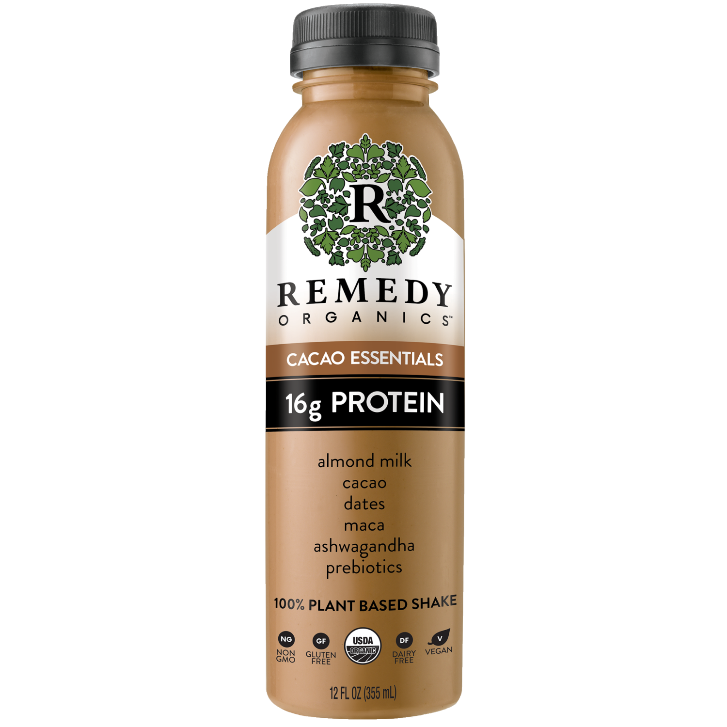 slide 1 of 2, Remedy Organics 100% Plant Based Cacao Essentials Shake 12 fl oz, 12 fl oz