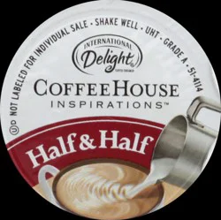 International Delight Coffee Creamer Singles, Half & Half, Shelf Stable Flavored Creamer, 384 Ct, 0.44 FL OZ, Pre-Portioned Creamers