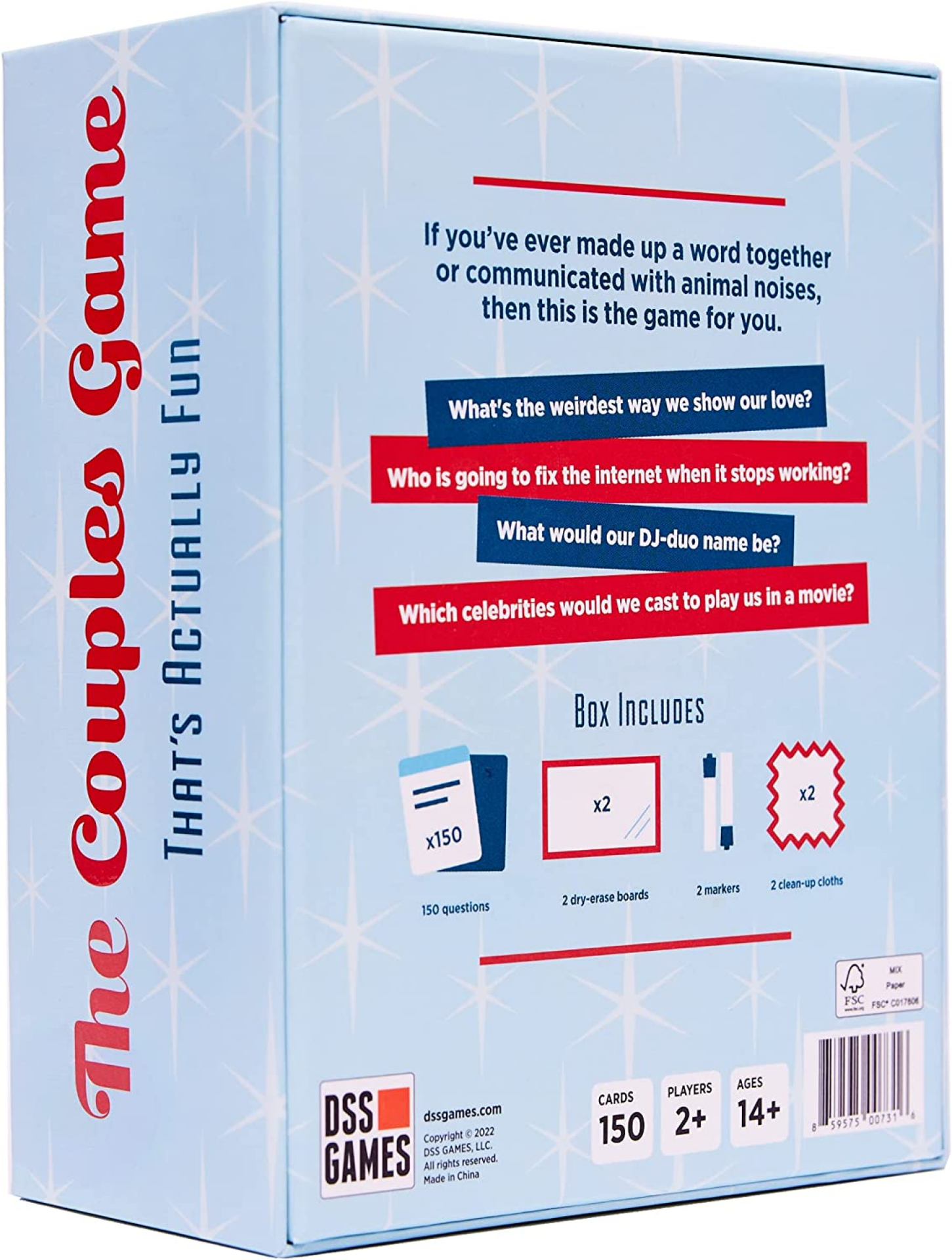 slide 2 of 6, DSS Games The Couples Game Thats Actually Fun, 1 ct