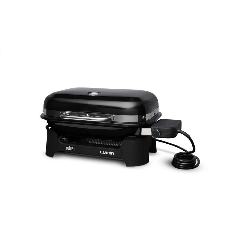 slide 1 of 3, Weber 91090901 Lumin Compact Electric Grill - Black, 1 ct