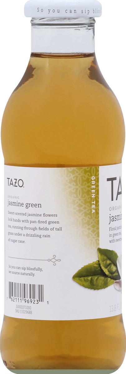 slide 2 of 4, Tazo Organic Iced Tea, Jasmine Green Tea, 13.8 Fl Oz, Glass Bottle, 13.8 oz