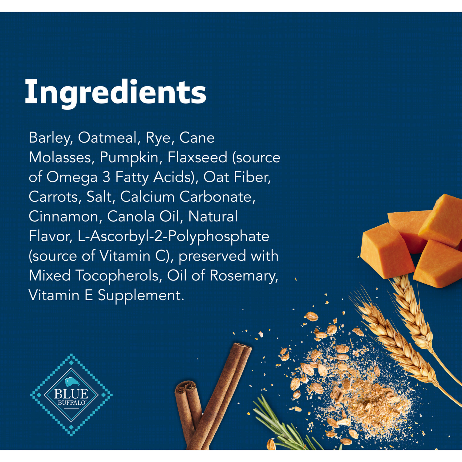 slide 8 of 8, Blue Buffalo Health Bars Natural Pumpkin & Cinnamon Crunchy Biscuits Dog Treats, 16 oz