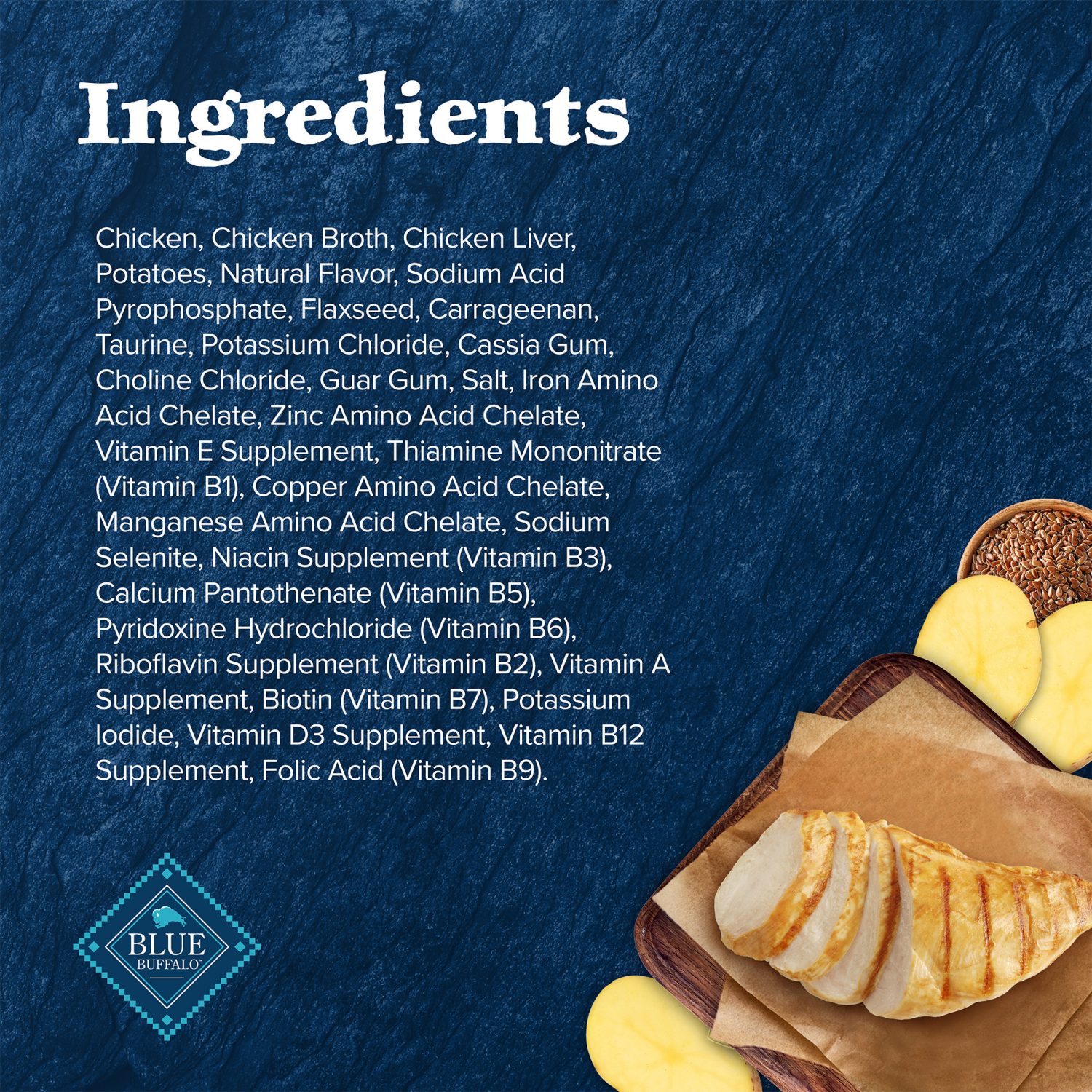 slide 8 of 8, Blue Wilderness Blue Buffalo Wilderness Grain Free Natural Adult Pate Wet Cat Food, Chicken 5-oz can, 5.5 oz