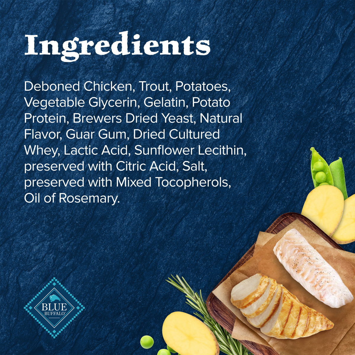 slide 17 of 29, BLUE BUFFALO Wilderness Grain Free Soft-Moist Cat Treats, Chicken & Trout, 2 oz