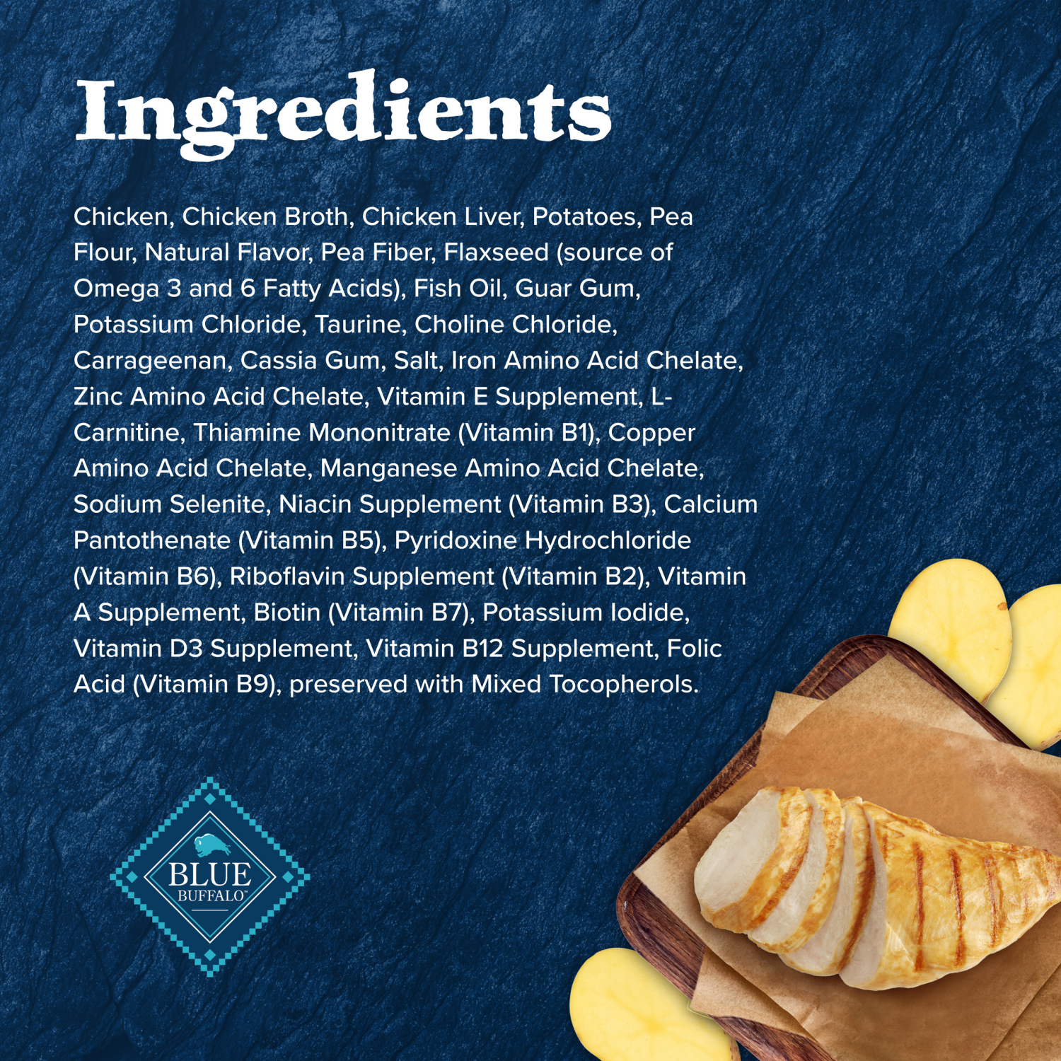 slide 8 of 8, Blue Buffalo Blue Wilderness 100% Grain Free for Mature Cats Chicken Recipe 3 oz, 3 oz