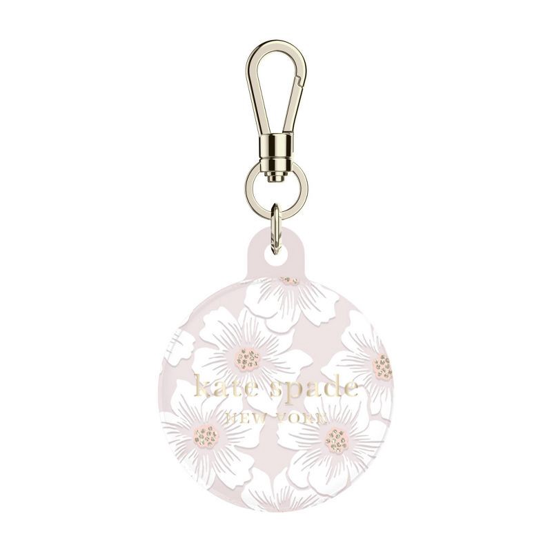 slide 3 of 6, Kate Spade New York Protective AirTag Case - Hollyhock/Blush/Cream/Gold Glitter, 1 ct