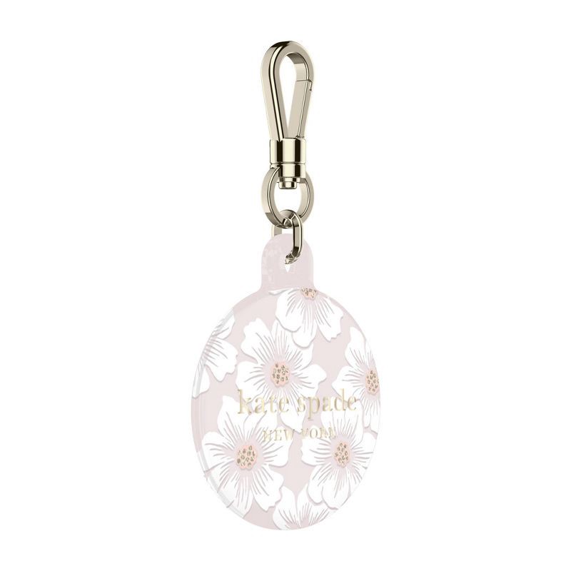 slide 5 of 6, Kate Spade New York Protective AirTag Case - Hollyhock/Blush/Cream/Gold Glitter, 1 ct