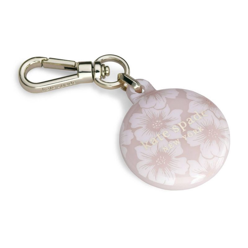 slide 6 of 6, Kate Spade New York Protective AirTag Case - Hollyhock/Blush/Cream/Gold Glitter, 1 ct