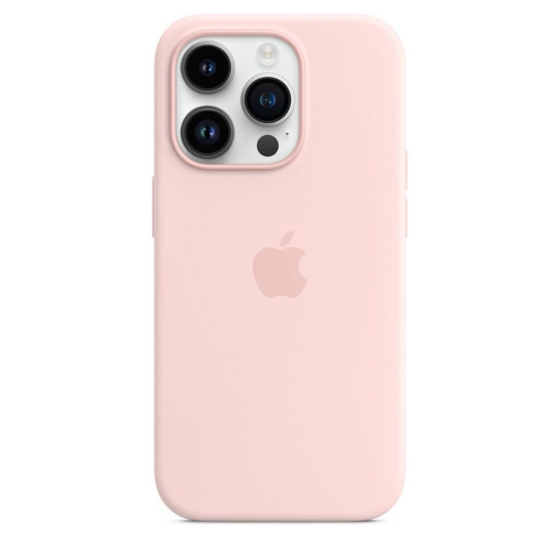 slide 1 of 3, Apple iPhone 14 Pro Silicone Case with MagSafe - Chalk Pink, 1 ct