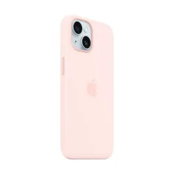 Apple iPhone 15 Silicone Case with MagSafe - Light Pink
