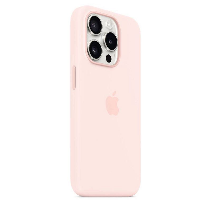 slide 5 of 6, Apple iPhone 15 Pro Silicone Case with MagSafe - Light Pink, 1 ct