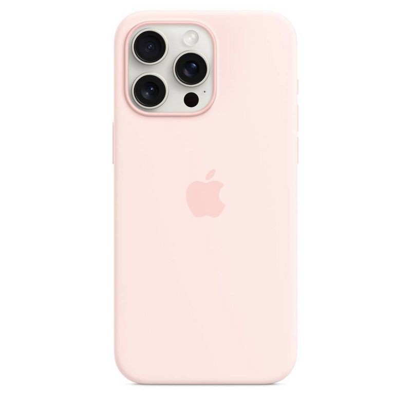 slide 3 of 4, Apple iPhone 15 Pro Max Silicone Case with MagSafe - Light Pink, 1 ct