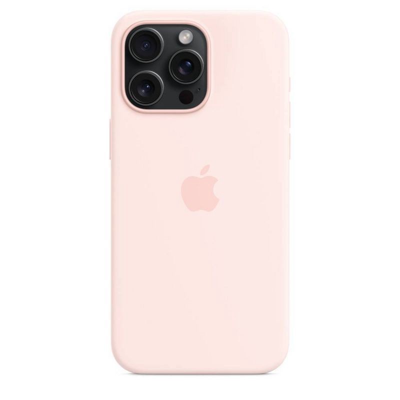 slide 4 of 4, Apple iPhone 15 Pro Max Silicone Case with MagSafe - Light Pink, 1 ct
