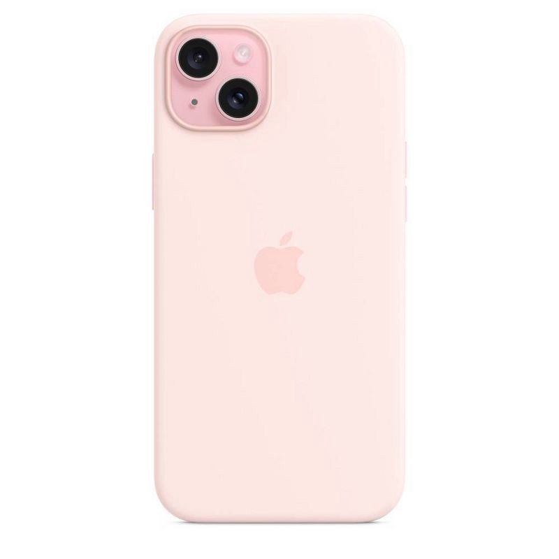 slide 2 of 5, Apple iPhone 15 Plus Silicone Case with MagSafe - Light Pink, 1 ct