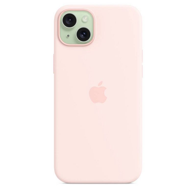 slide 4 of 5, Apple iPhone 15 Plus Silicone Case with MagSafe - Light Pink, 1 ct