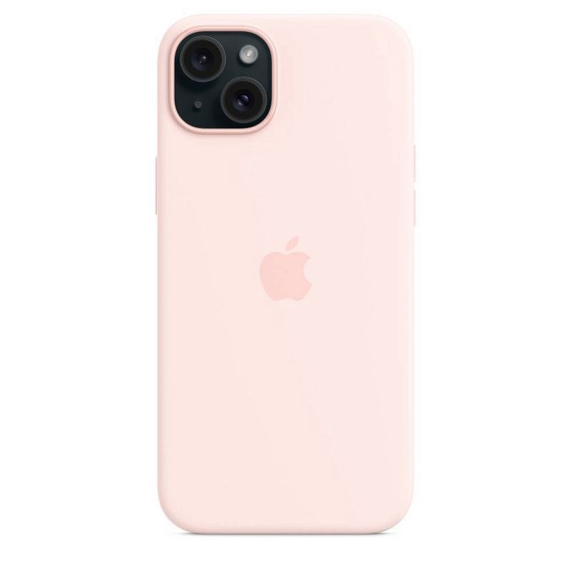 slide 5 of 5, Apple iPhone 15 Plus Silicone Case with MagSafe - Light Pink, 1 ct
