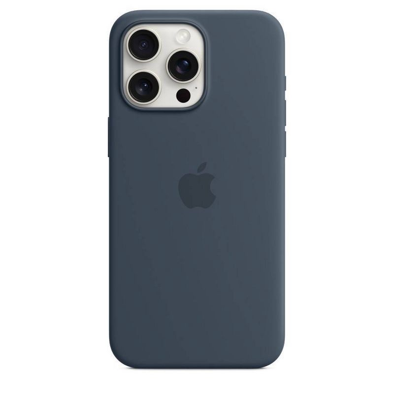 slide 3 of 4, Apple iPhone 15 Pro Max Silicone Case with MagSafe - Storm Blue, 1 ct