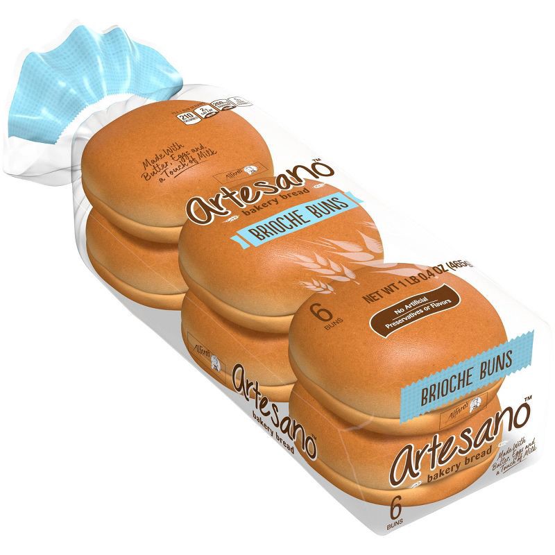 slide 3 of 10, Alfaro's Artesano Brioche Hamburger Buns -16oz, 16 oz