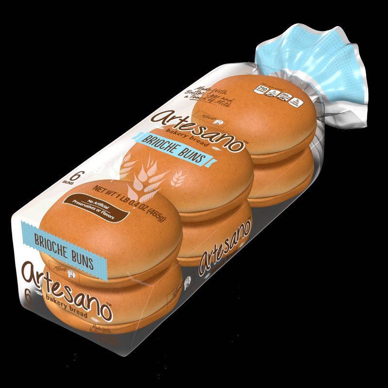 slide 4 of 10, Alfaro's Artesano Brioche Hamburger Buns -16oz, 16 oz