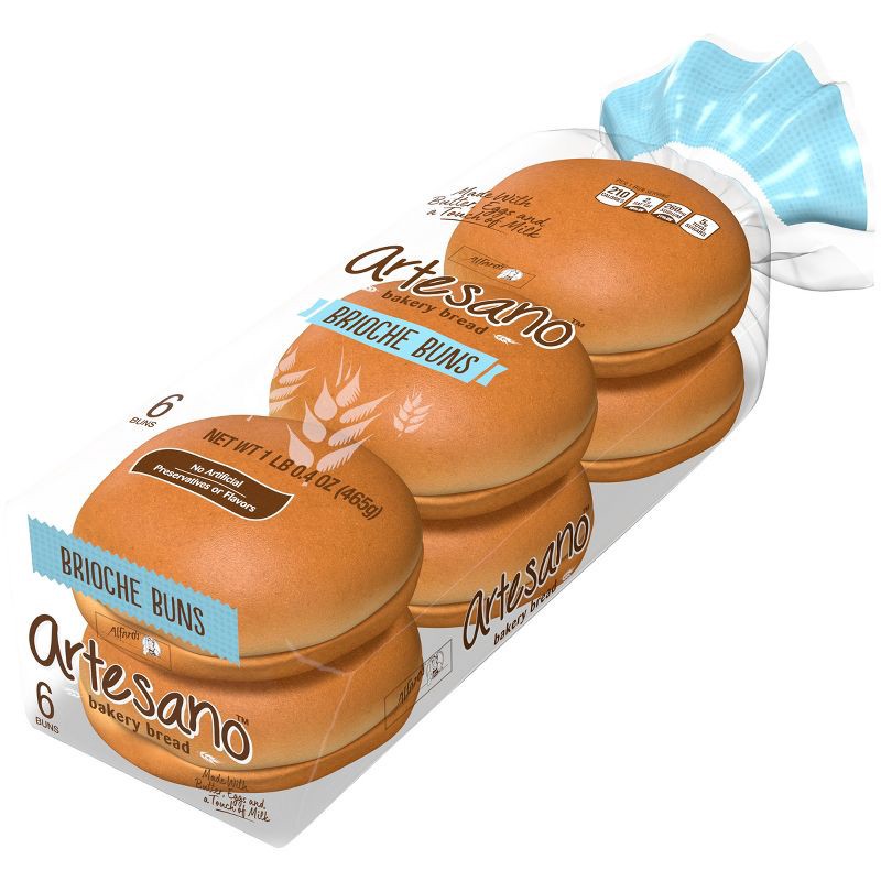 slide 6 of 10, Alfaro's Artesano Brioche Hamburger Buns -16oz, 16 oz