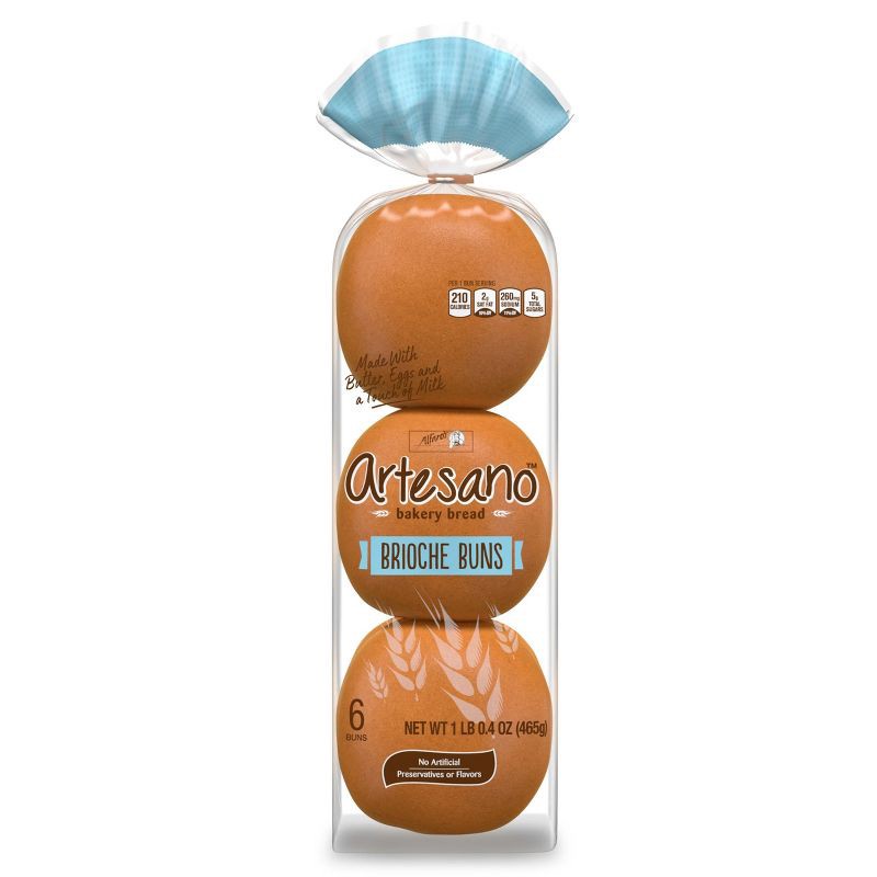 slide 8 of 10, Alfaro's Artesano Brioche Hamburger Buns -16oz, 16 oz