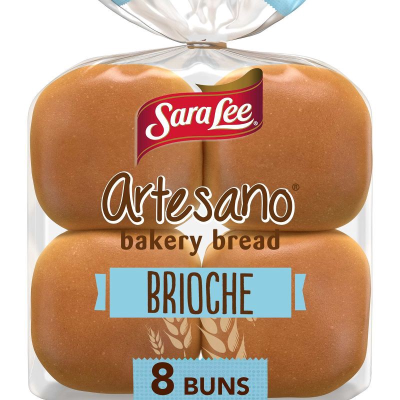 slide 1 of 10, Sara Lee Artesano Brioche Hamburger Buns -16oz, 16 oz