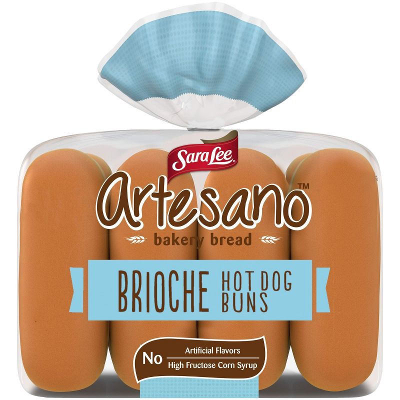 slide 7 of 9, Sara Lee Artesano Brioche Hot Dog Buns - 16oz, 16 oz