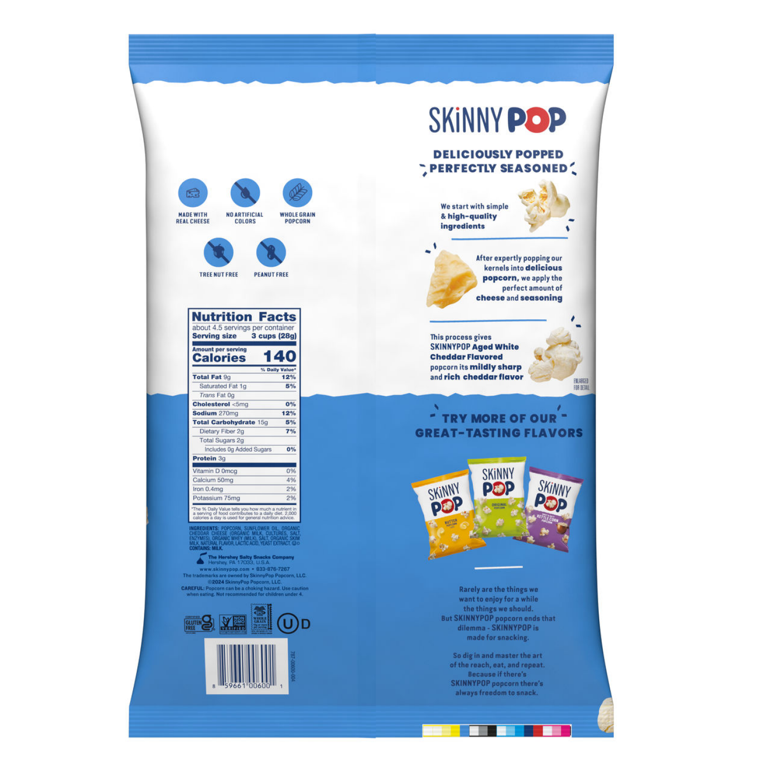 slide 2 of 2, SkinnyPop Aged White Cheddar Popcorn 4.4oz, 4.4 oz
