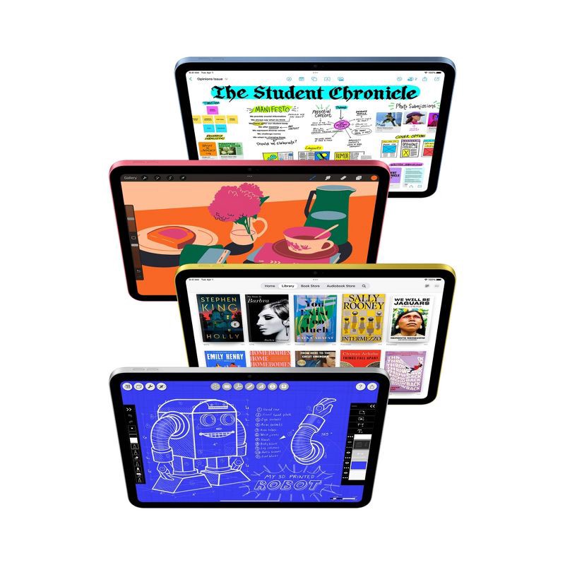 slide 3 of 6, Apple iPad (A16) 11-inch Wi-Fi 256GB (2025, 11th generation) - Silver, 1 ct