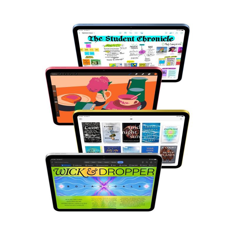 slide 3 of 8, Apple iPad 10.9-inch Wi-Fi 64GB - (2022, 10th generation) - Pink, 1 ct