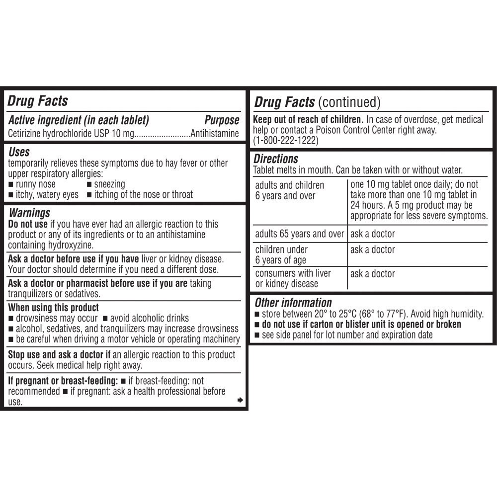 slide 3 of 6, Kroger Orange Flavor 24 Hour Allergy Dissolve Tablets, 24 ct