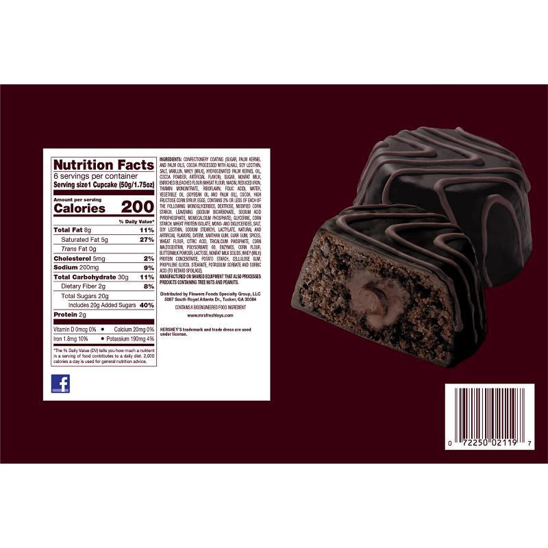 slide 10 of 10, Mrs. Freshley's Deluxe Hershey's Triple Chocolate Cakes - 6ct, 6 ct