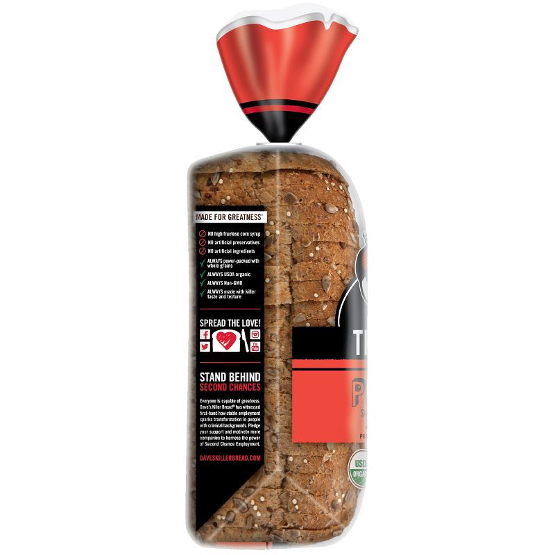 slide 10 of 16, Dave's Killer Bread Organic Powerseed Thin Sliced - 20.5oz, 20.5 oz