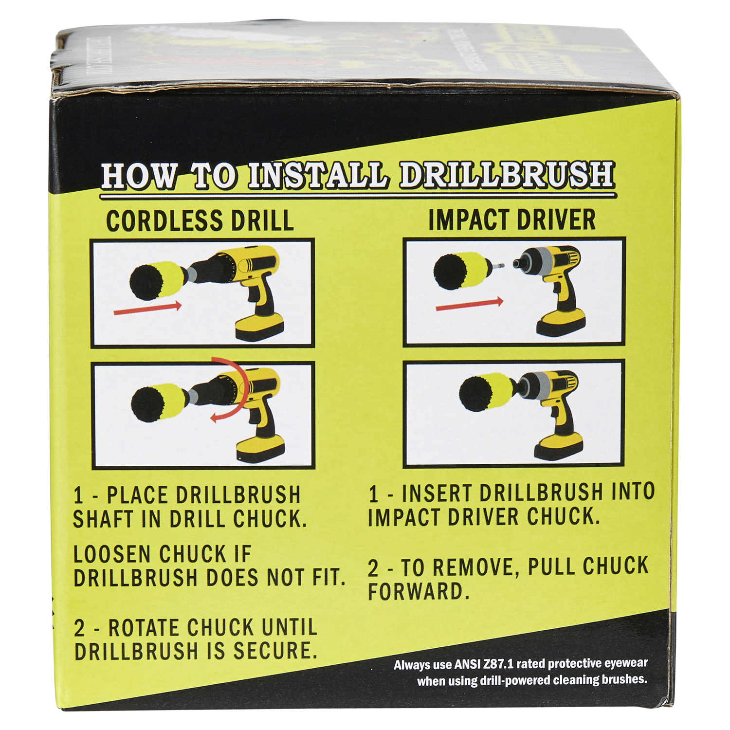 slide 3 of 5, Drill Brush Attachment - Bathroom Surfaces Tub, Shower, Tile and Grout All Purpose Power Scrubber Cleaning Kit Grout Drill Brush Set Drill Brushes by Drill Brush Power Scrubber by Useful Products, 1 ct