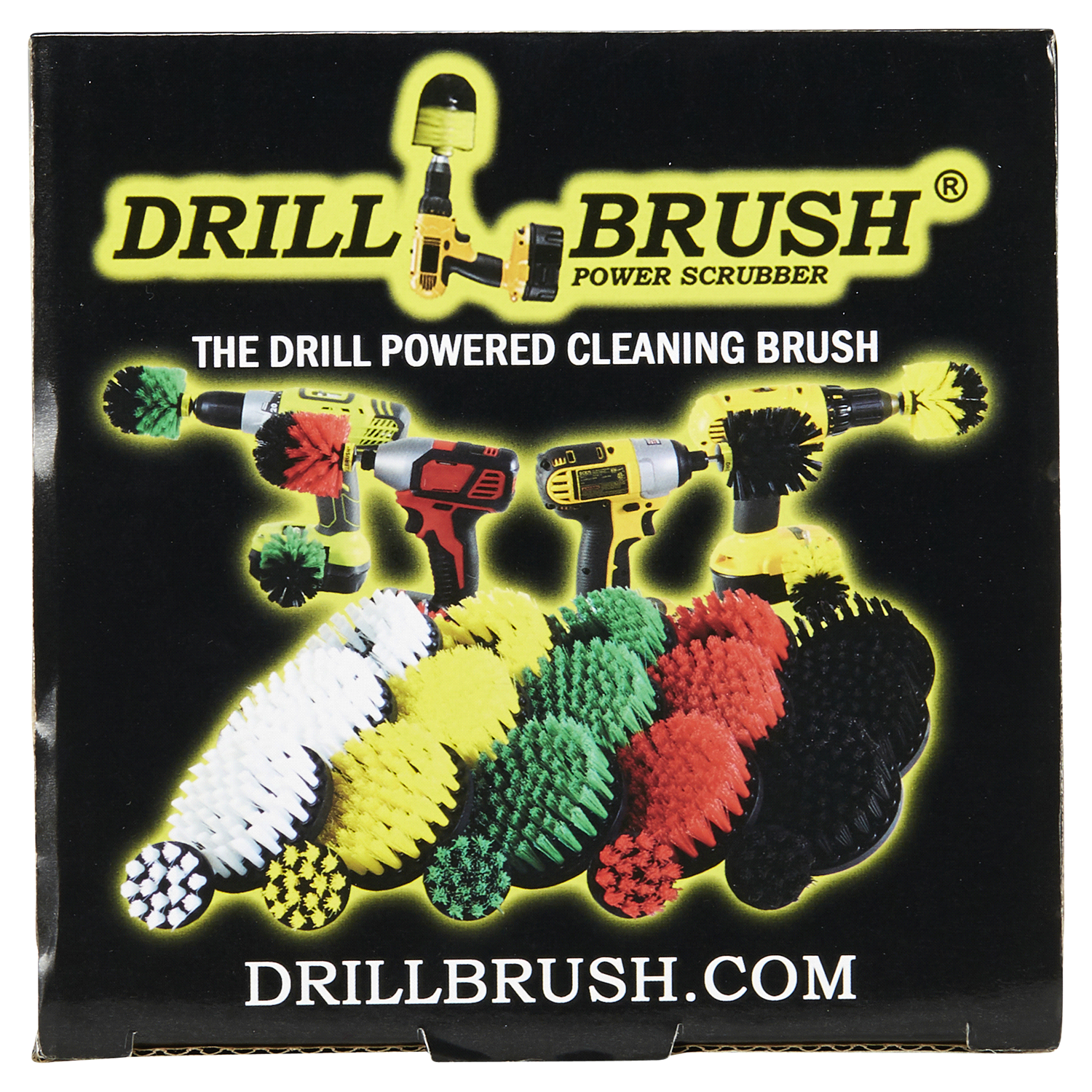 slide 5 of 5, Drill Brush Attachment - Bathroom Surfaces Tub, Shower, Tile and Grout All Purpose Power Scrubber Cleaning Kit Grout Drill Brush Set Drill Brushes by Drill Brush Power Scrubber by Useful Products, 1 ct