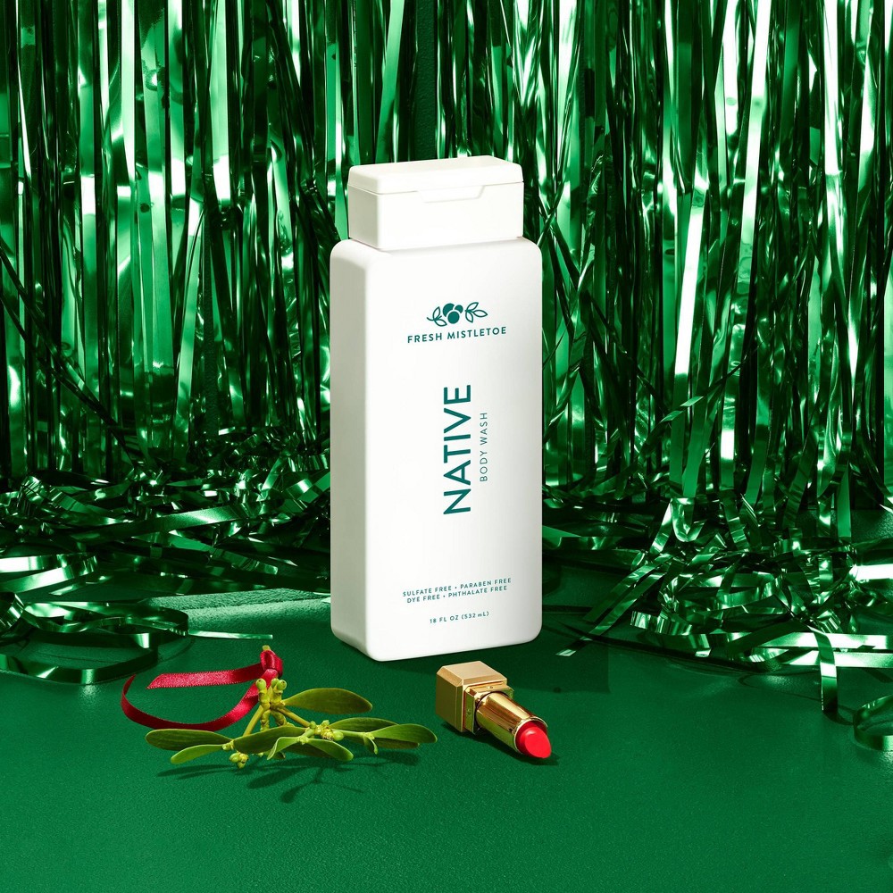 slide 2 of 5, Native Limited Edition Holiday Fresh Mistletoe Body Wash - 18 fl oz, 18 fl oz
